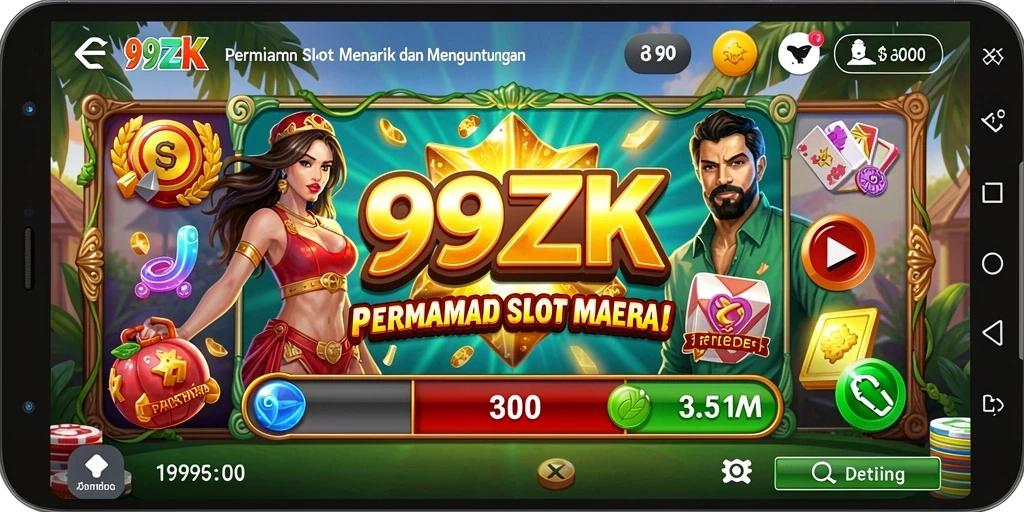 Tampilan gameplay Slot menakjubkan di 999ZK.