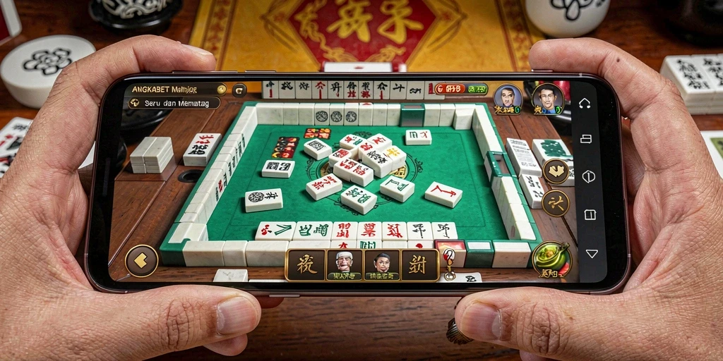 Tangkapan layar gameplay ANGKABET yang menampilkan suasana Mahjong yang menyenangkan.