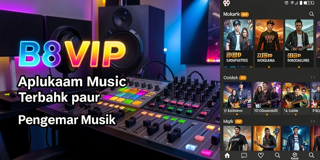 Tampilan gameplay B8VIP yang menarik dengan berbagai pilihan lagu.