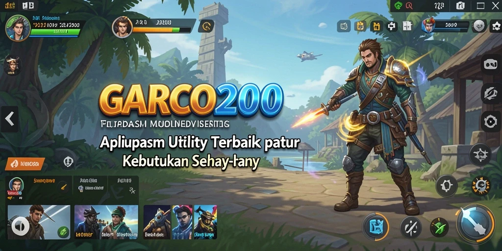 Tampilan antarmuka aplikasi GARCO200 yang sederhana dan intuitif.