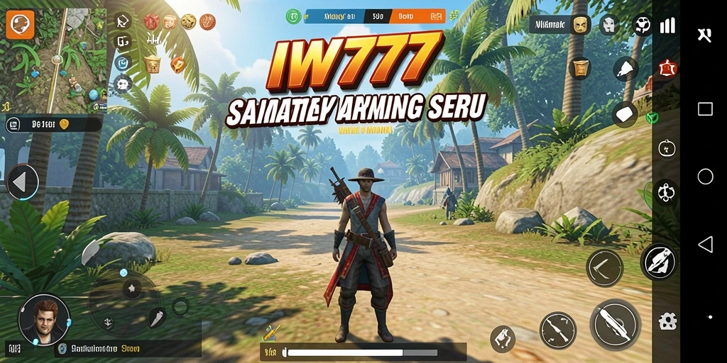 Tangkapan layar gameplay dari IW777 yang menyenangkan dan penuh warna.
