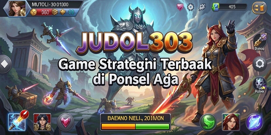 Tangkapan layar menunjukkan pertempuran strategis dalam JUDOL303.
