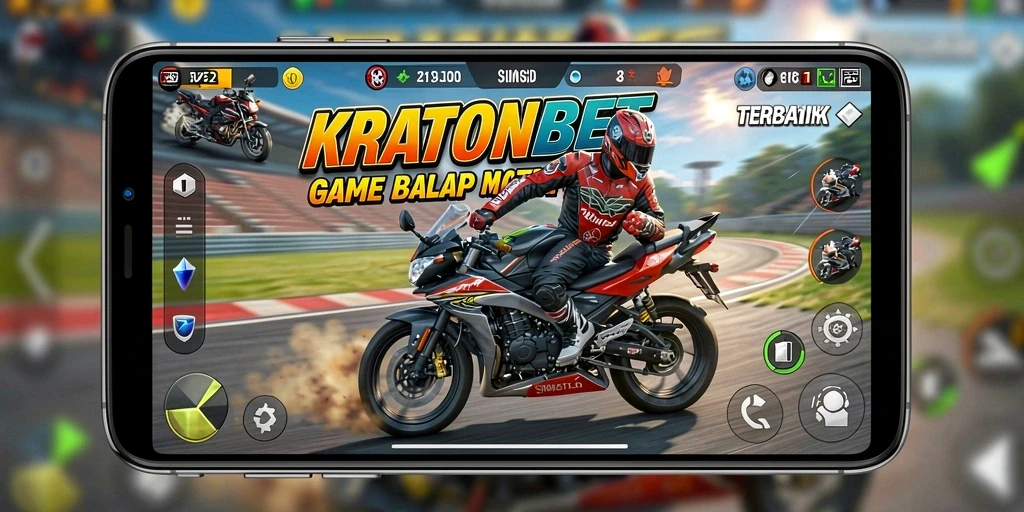 Tampilan menarik dari gameplay balap motor seru.
