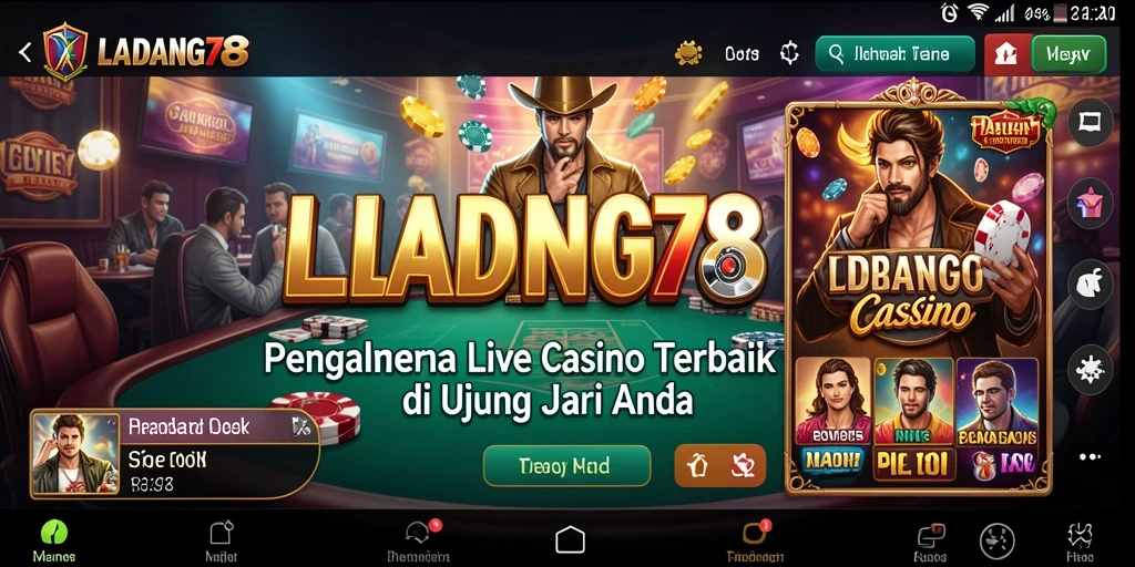 Tampilan gameplay menarik dengan dealer langsung di LADANG78.