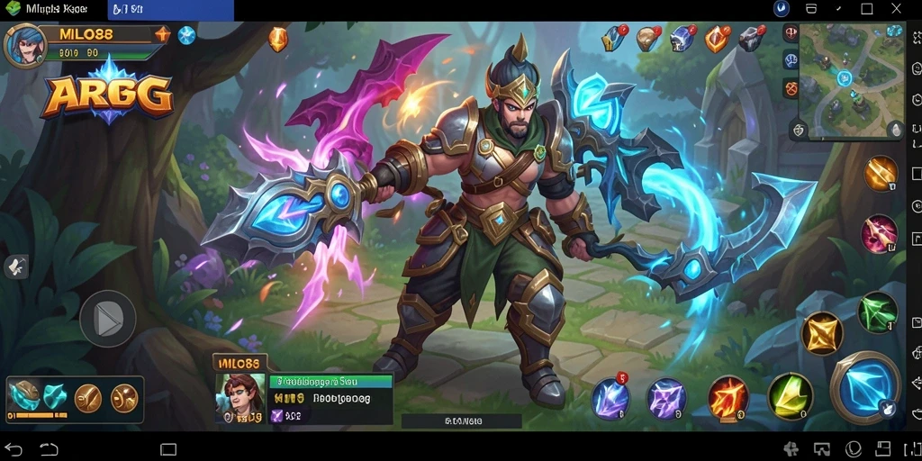 Tampilan menarik dari gameplay ARPG di MILO88.