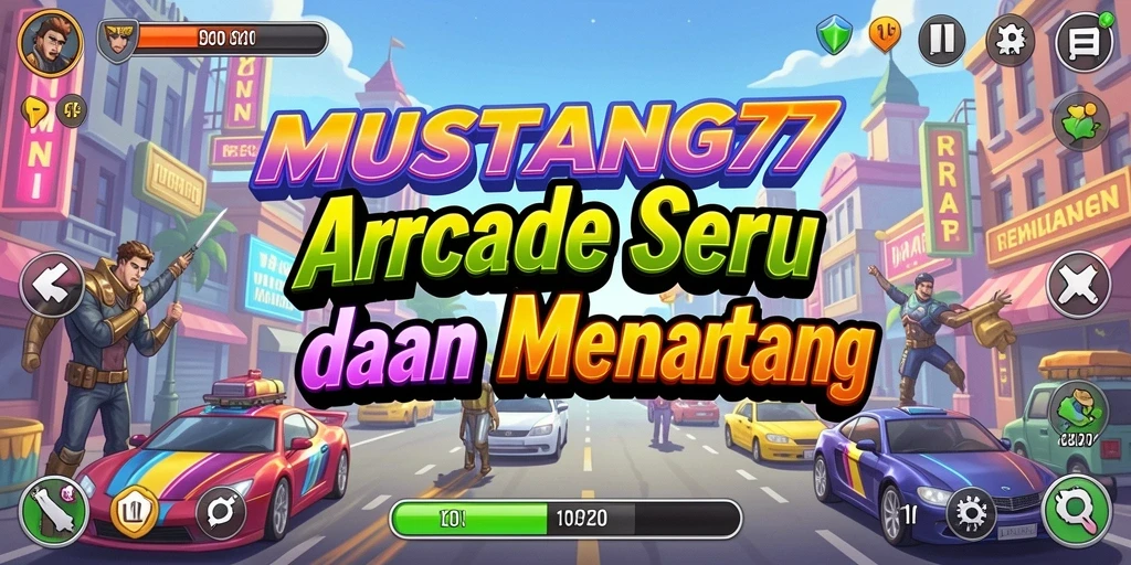 Tampilan gameplay menarik dari <strong>MUSTANG77</strong> yang penuh warna.