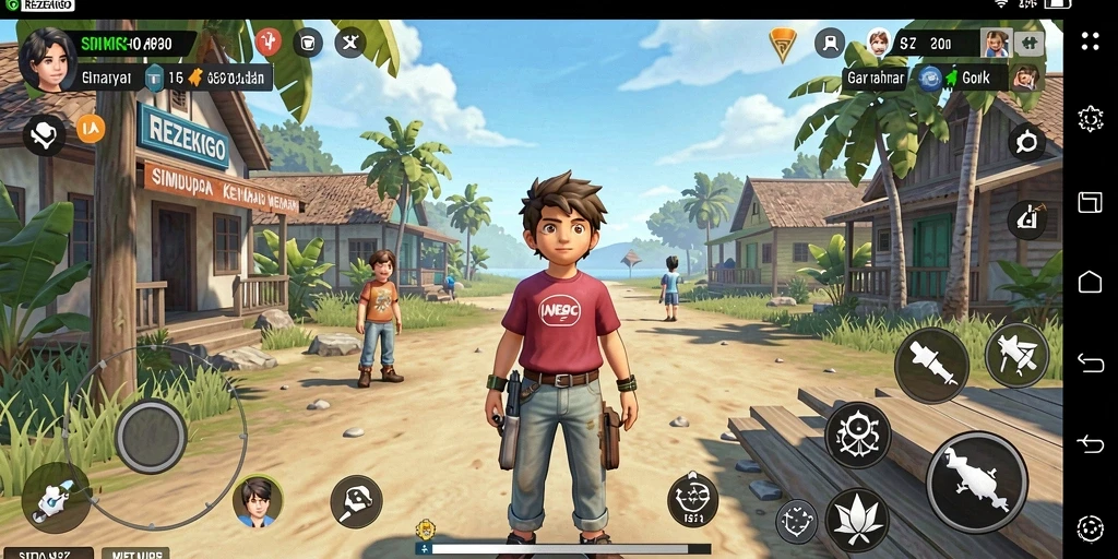 Tampilan gameplay REZEKIGO yang menarik dan penuh warna.