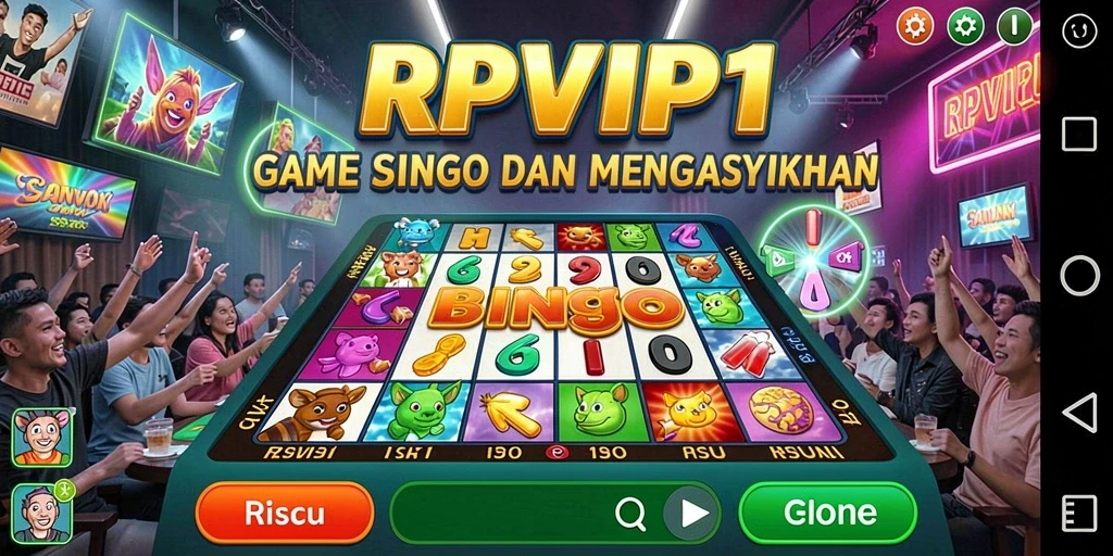 Screenshot gameplay Bingo di RPVIP1 yang menarik.