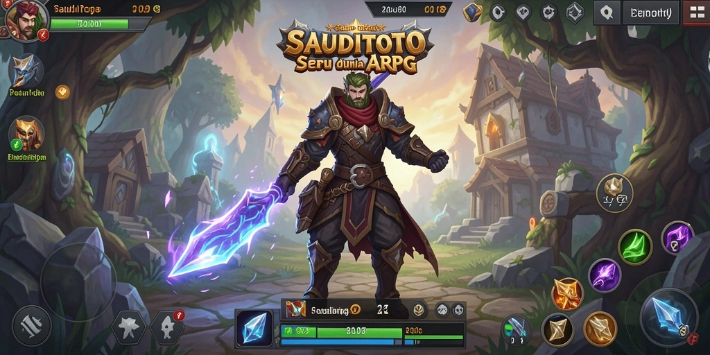 Tampilan gameplay mendebarkan dan aksi seru di SAUDITOTO.