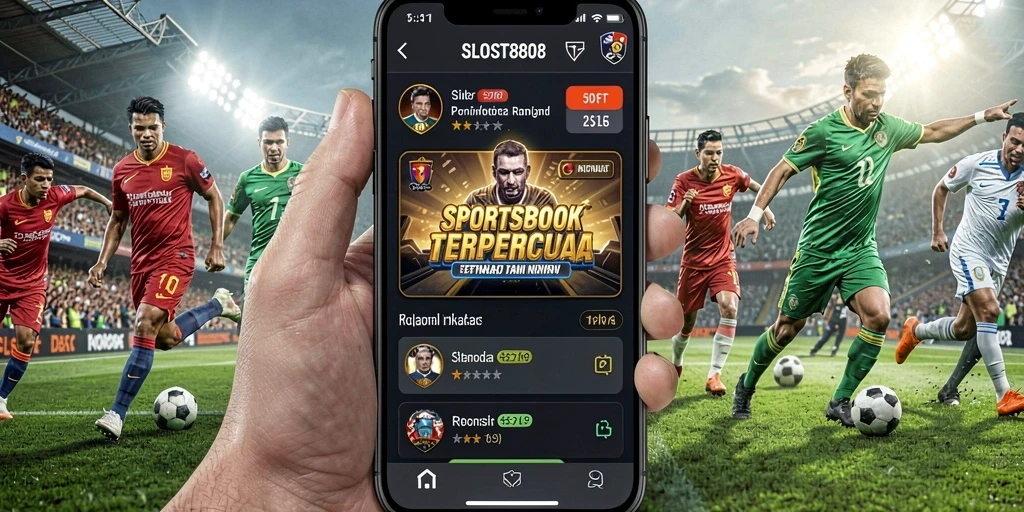 Tampilan dinamis dari permainan taruhan Sportsbook SLOST8808.