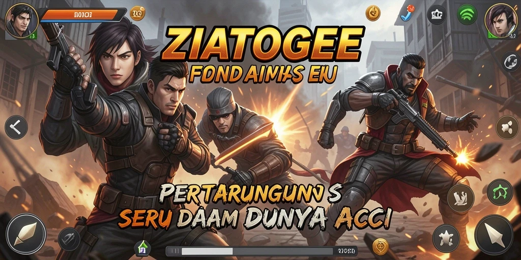 Gameplay seru ZIATOGEL dengan pertarungan yang mendebarkan
